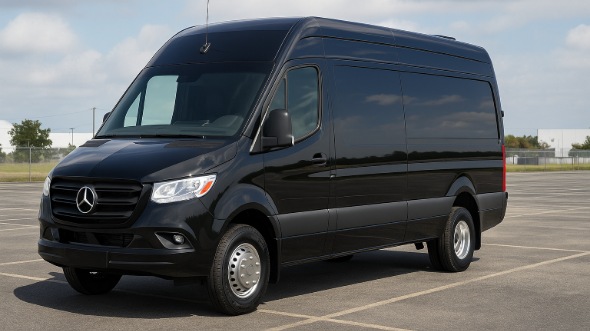 Exterior of Albany Party Bus Company's 14 Passenger Sprinter Limousine in Albany