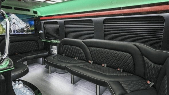 Interior of Spring Valley Party Bus Company's 15 Passenger Party Bus in Spring Valley