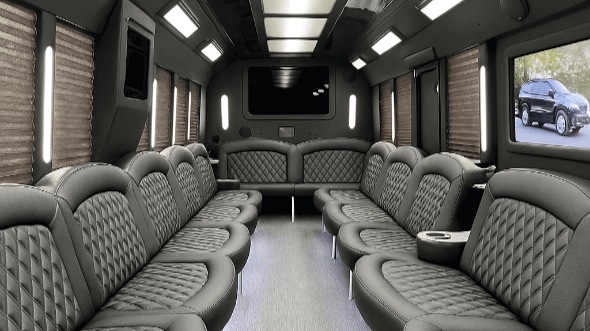 Interior of Wallkill Party Bus Company's 28 Passenger Party Bus in Wallkill