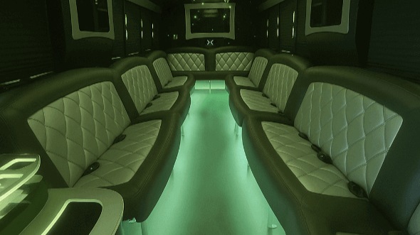 Interior of Yonkers Party Bus Company's 28 Passenger Party Bus in Yonkers