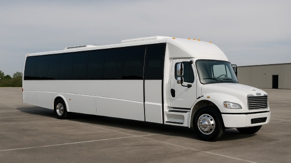 Exterior of New Rochelle Party Bus Company's 28 Passenger Party Bus in New Rochelle