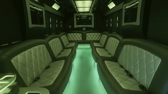 Interior of Camillus Party Bus Company's 50 Passenger Party Bus in Camillus