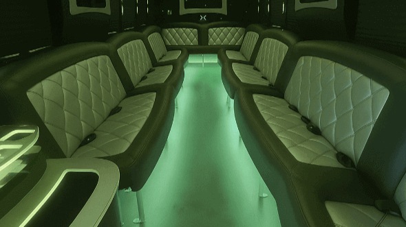 Interior of Chili Party Bus Company's 50 Passenger Party Bus in Chili