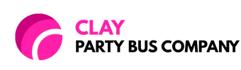 clay party bus company logo