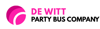 de witt party bus company logo