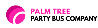 palm tree party bus company logo