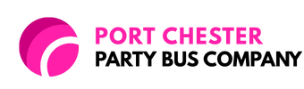 port chester party bus company logo